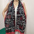 Delta Sigma Theta Scarf - Black Script print