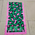 Alpha Kappa Alpha Scarf - Leopard green/pink trim oblong