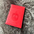Passport Cover - DST red PU Leather