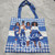 Houndstooth ladies canvas tote - Zeta