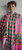 Alpha Kappa Alpha Shawl- houndstooth colorblock