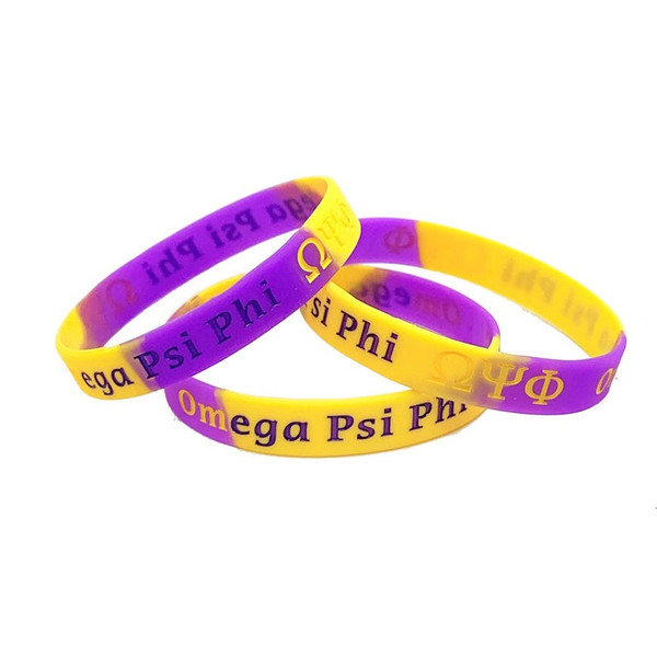 Omega Psi Phi Silicone Bracelet