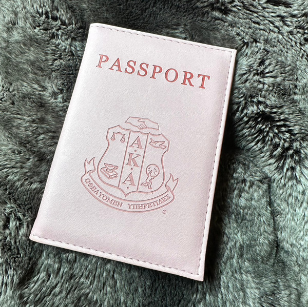 Passport Cover - AKA pink PU Leather