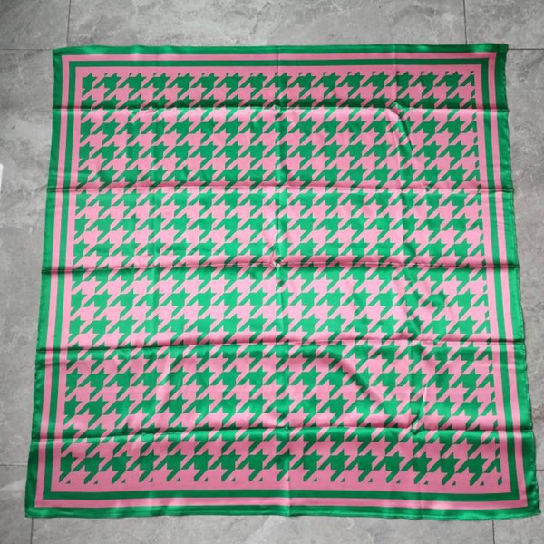Square Scarf - pink/green