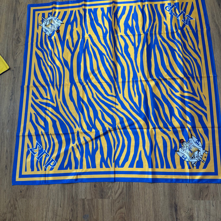 Sigma Gamma Rho Scarf- zebra  square