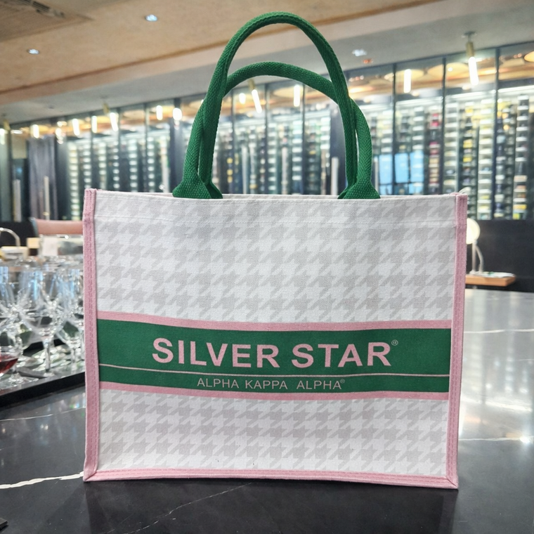 Alpha Kappa Alpha  Everyday  tote - Silver Star medium