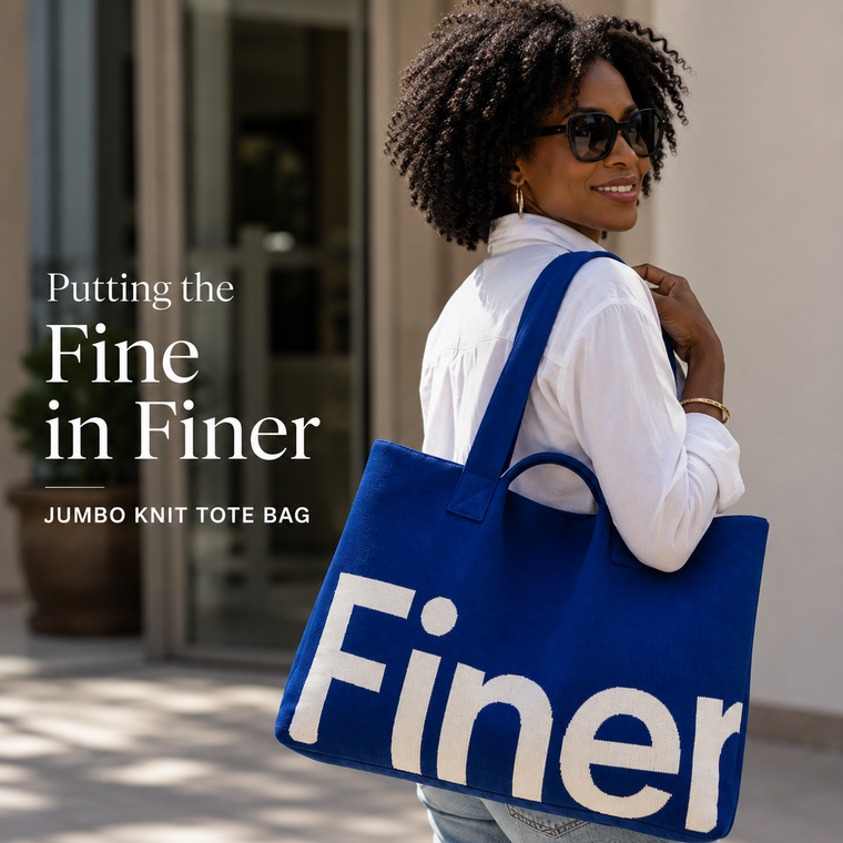Zeta Phi Beta knit tote - Finer | SHIP START 6/20
