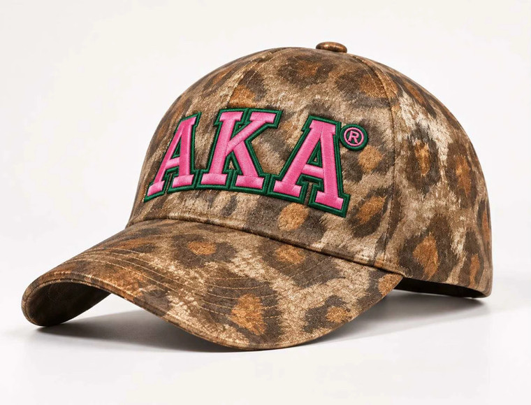 Alpha Kappa Alpha metallic gold leopard baseball hat | ORDERS START SHIPPING 11/1