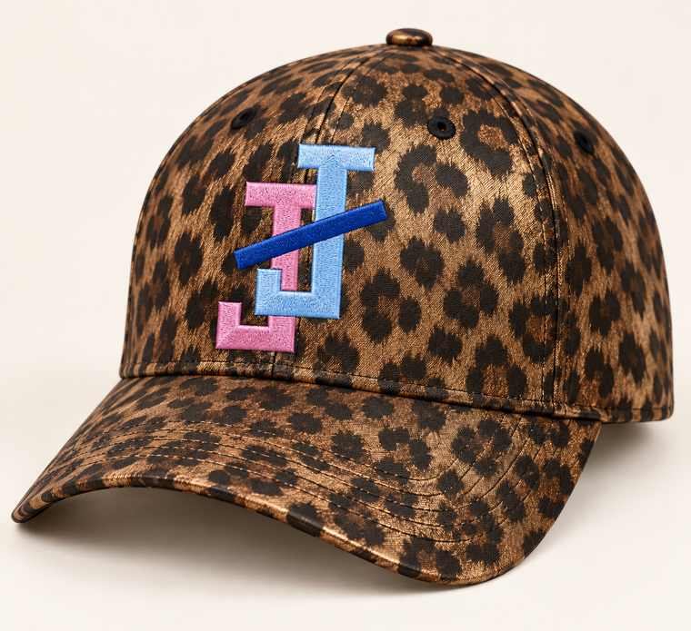 Jack and Jill leopard baseball hat | ORDERS START SHIPPING 11/1