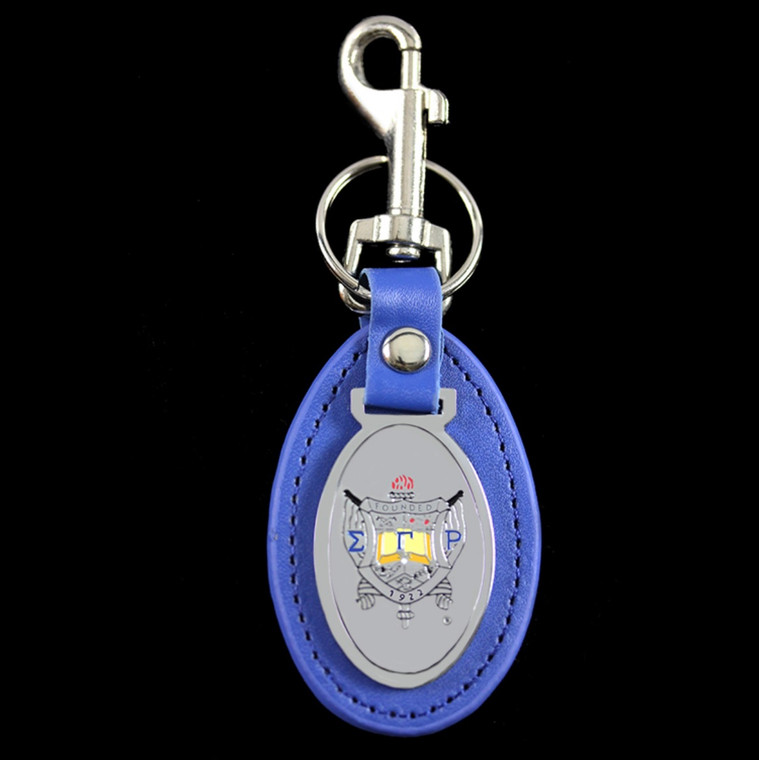 Sigma Gamma Rho Leather Keychain