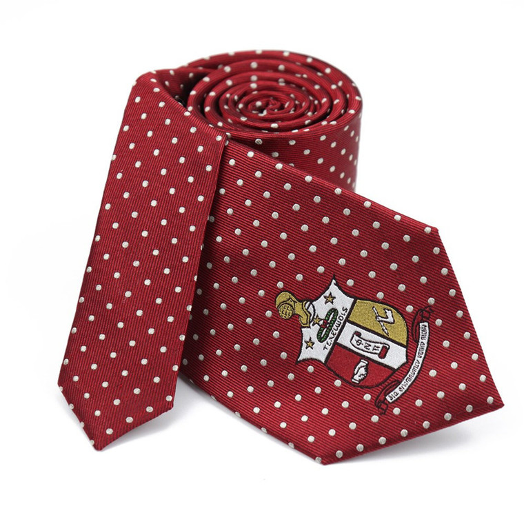 Kappa Alpha Psi Silk Tie -polka dot