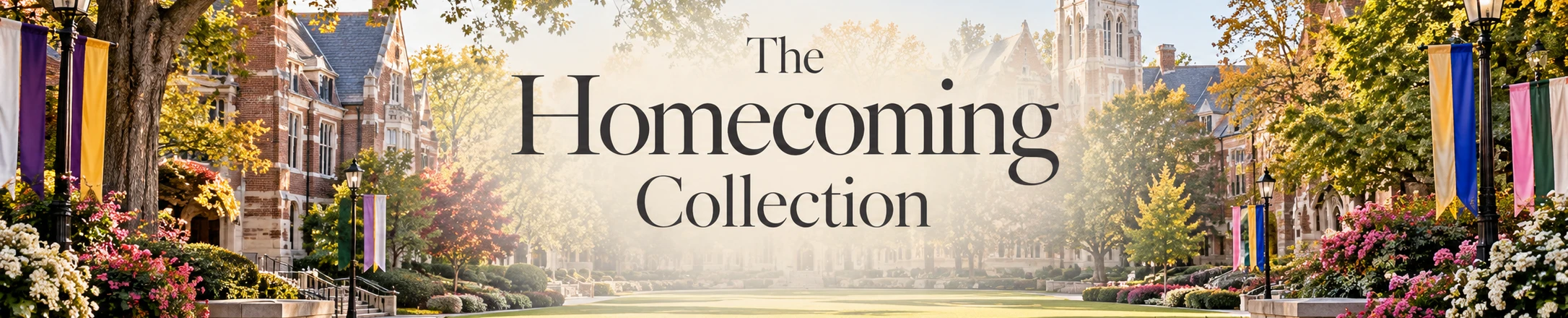 The Homecoming Collection - shop Greek paraphernalia for homecoming season