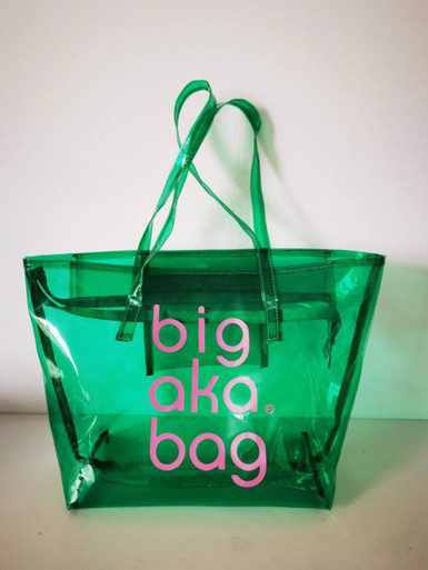 Big AKA bag - green lowercase - Waju Designs