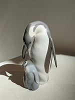 LLADRO ペンギンの愛 親子 “ Penguin love ” ＊廃盤 Lladro 'Penguin