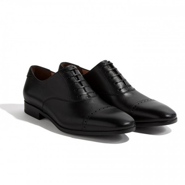 Ferragamo Oxfordblack leather shoes Ferragamo Men main image 3