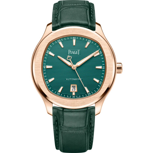 Piaget Polo Date Automatic Rose Gold Watch Green