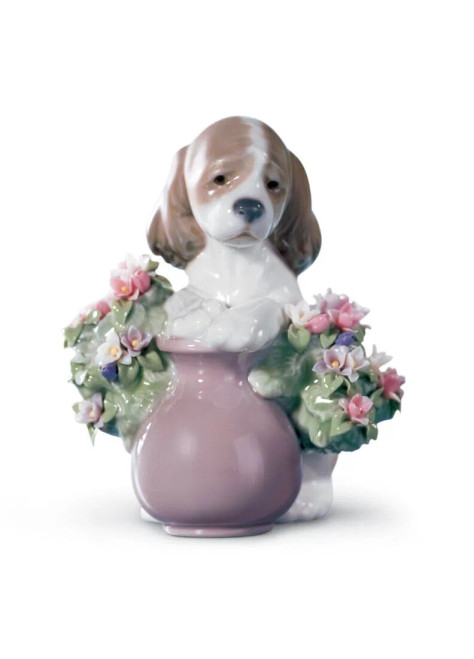 Lladro Take Me Home Dog Figurine