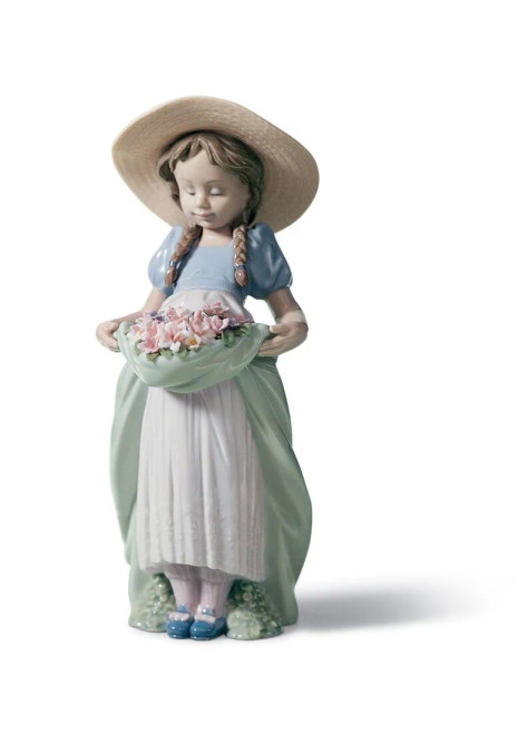 Lladro Bountiful Blossoms Girl Figurine