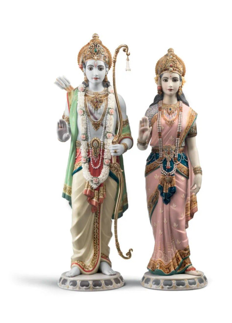 Lladro Rama and Sita Sculpture. Limited Edition Figurine