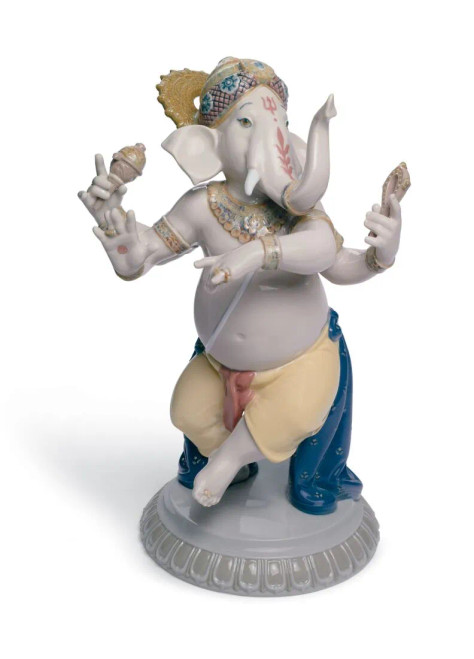 Lladro Dancing Ganesha Figurine