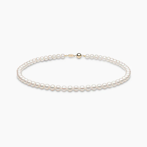 Yoko Classic 18K Yellow Gold Freshwater Pearl Necklace 7mm