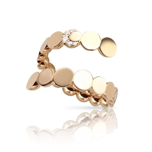 Luce ring in 18k Rose Gold with Diamonds.