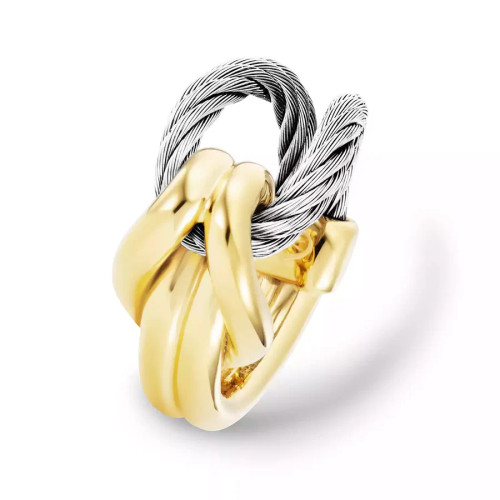Charriol Steel Yellow Gold Celtic® Ring Knot