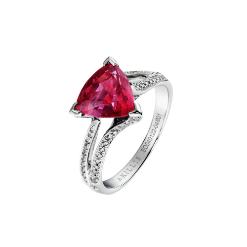 Akillis White Gold Spinel Diamond Ring