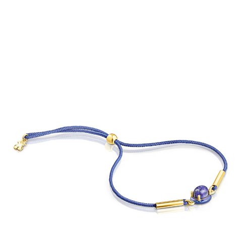 Tous Vibrant Color Cord Bracelet With Lapis Lazuli And Enamel