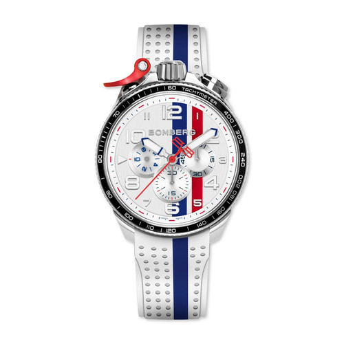 Bomberg BOLT-68 Racing White & Blue BS45CHSP.059.410