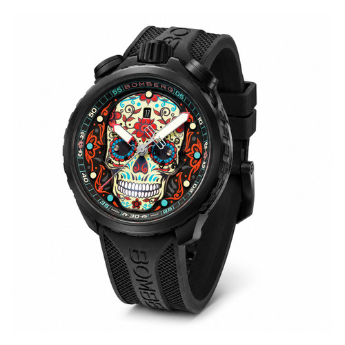 Bomberg BOLT-68 Heritage Sugar Skull Red BS45CHPBA.060512
