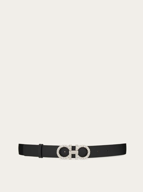 Ferragamo Adjustable Gancini belt Black
