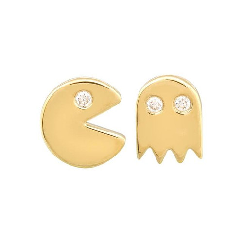 L.E Beach Collection "Golden Arcade" Diamond Stud Set