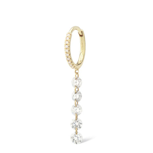Persée  Single Earring  Hoop yellow Gold