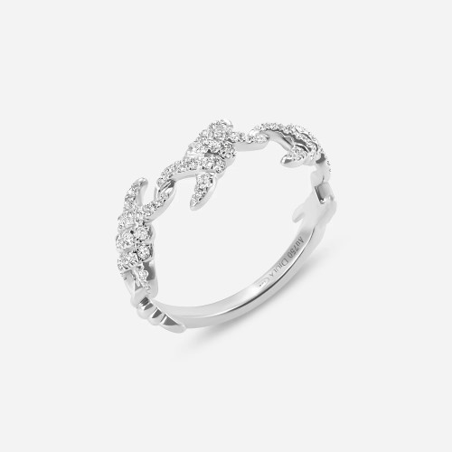 Djula Barbelé Instinct Ring White Gold