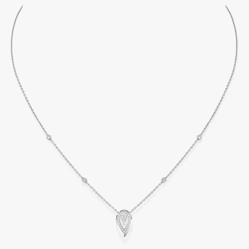 Messika White Gold Fiery 0.10ct Necklace
