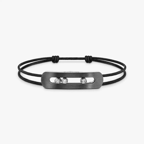 Messika Graphite Move Titanium Cord Bracelet Large