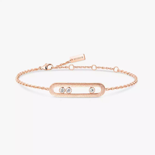 Messika Pink Gold Move Classique Ciselé Bracelet