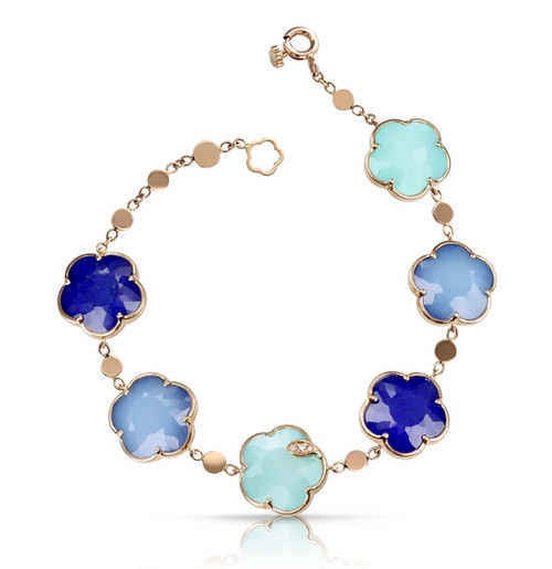 Petit Joli Bracelet in 18k Rose Gold with Blue Moon
