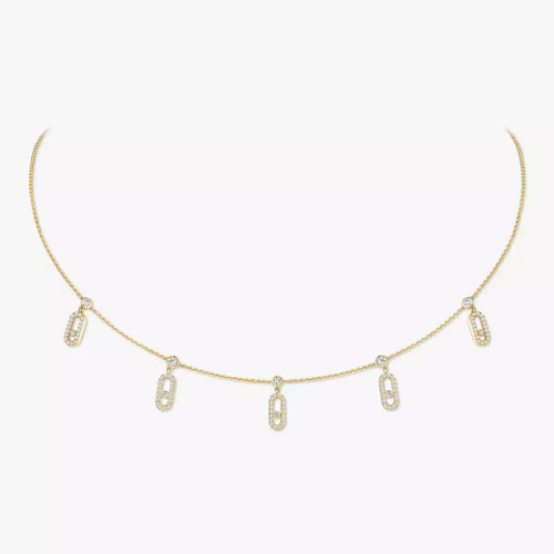 Messika Move Uno pavé drop pendant choker