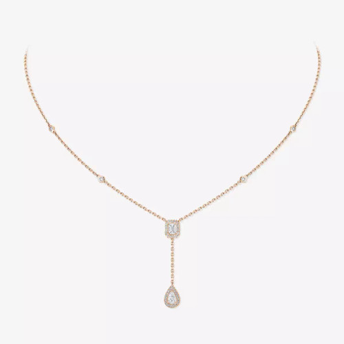 Messika My Twin tie necklace 2x 0.10ct