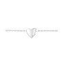 Akillis Lovetag Chain Bracelet White gold
