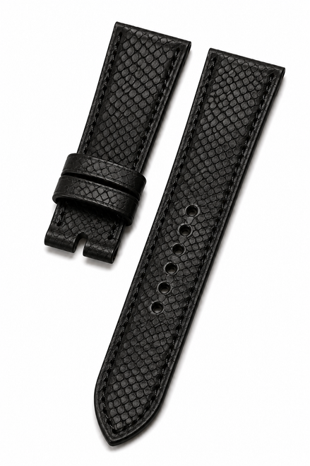 Hermès Black Exotic Leather Watch Strap – 30.5mm