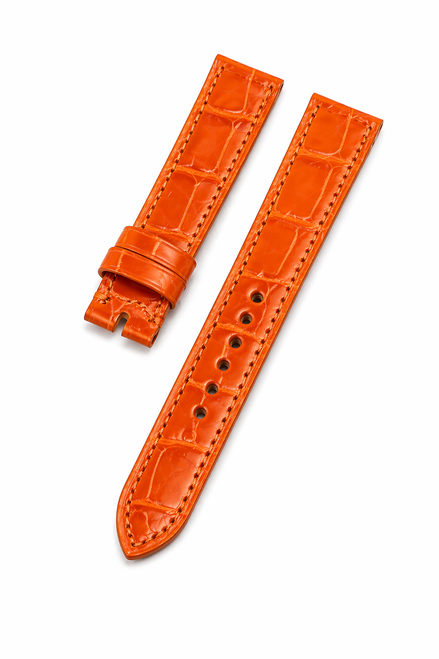 Hermès Orange Alligator Watch Strap