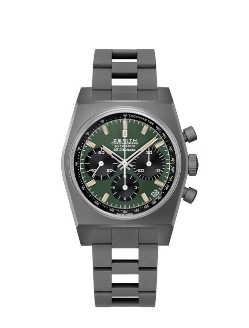 Zenith CHRONOMASTER Revival Safari Titanium Green Dial 37mm 97.T384.400/57.M384