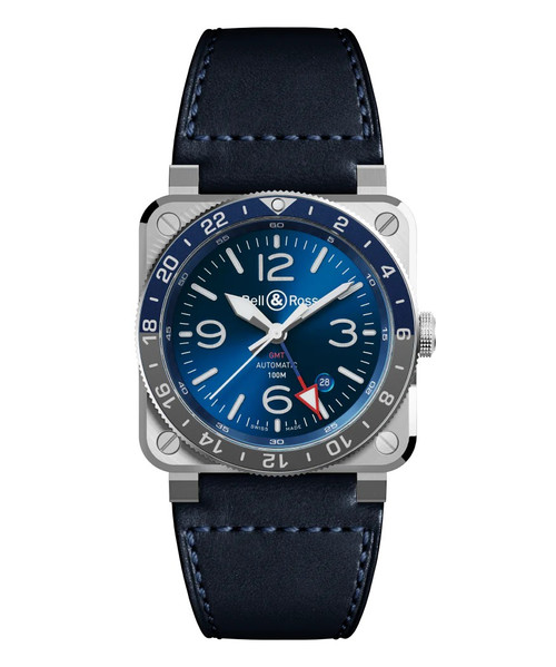 Bell & Ross BR 03 GMT Blue Steel BR0393-BLU-STSCA