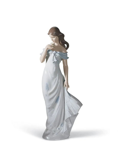 Lladro A Flower's Whisper Woman Figurine