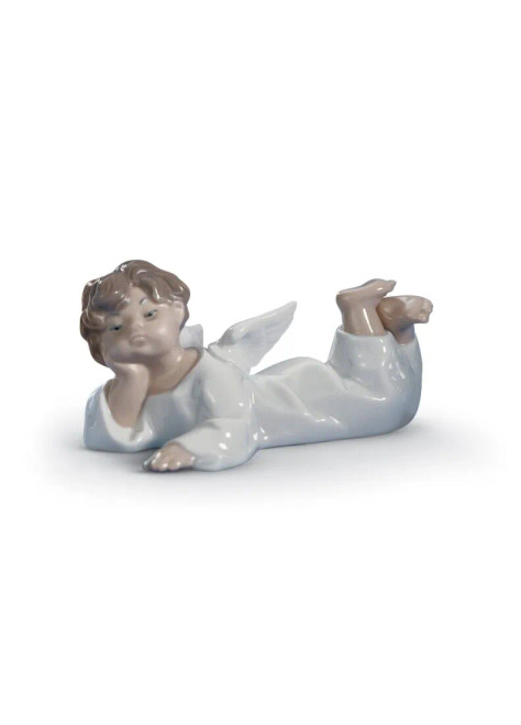 Lladro Angel Lying Down Figurine
