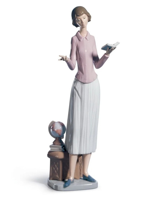 Lladro Today's lesson Figurine