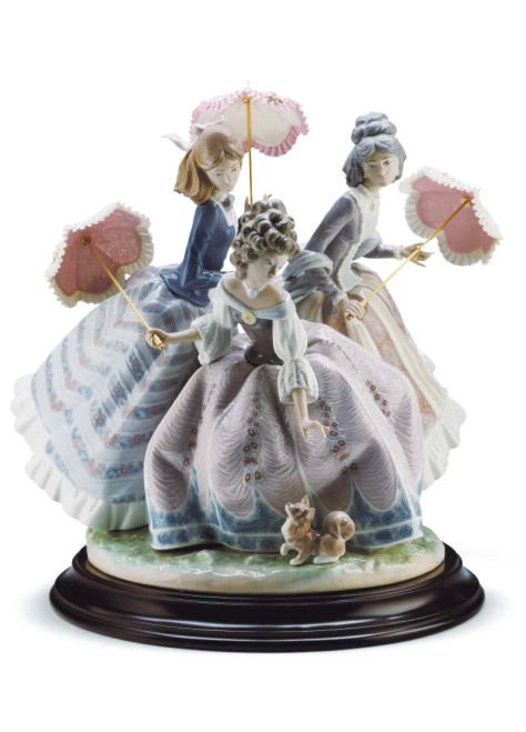 Lladro Three Sisters Sculpture. Limited Edition Figurine